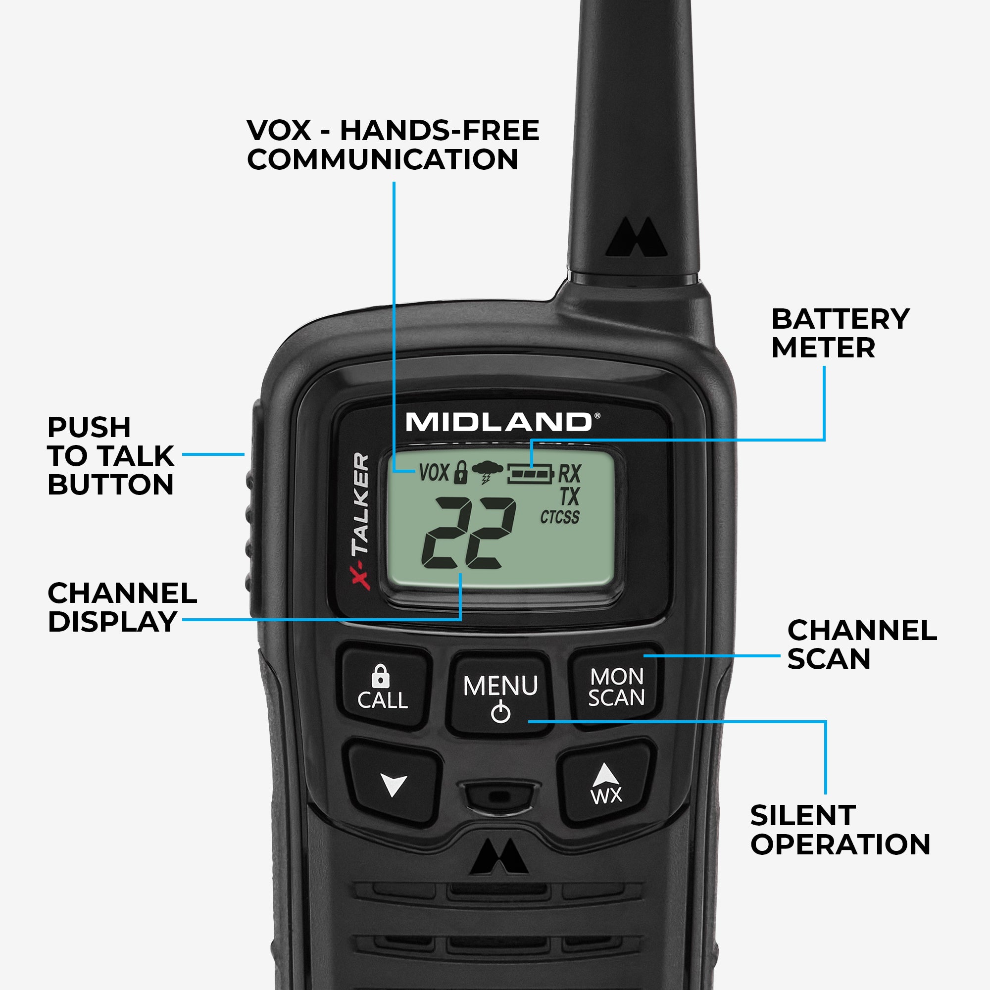 T10 X-Talker FRS Walkie Talkie 2-Pack - T10 - Image 7