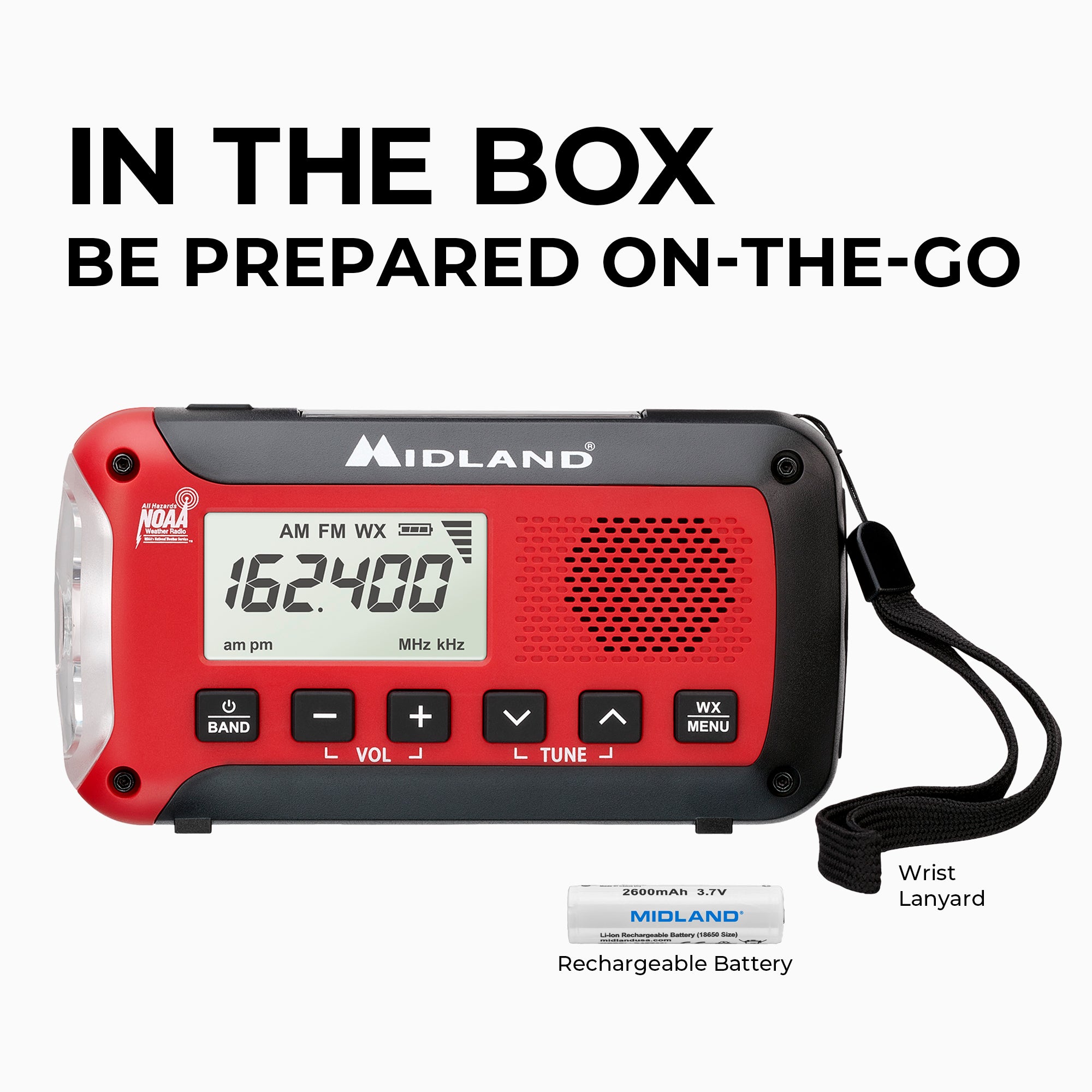ER50 Portable Emergency Weather Alert Crank Radio - ER50 - Image 9