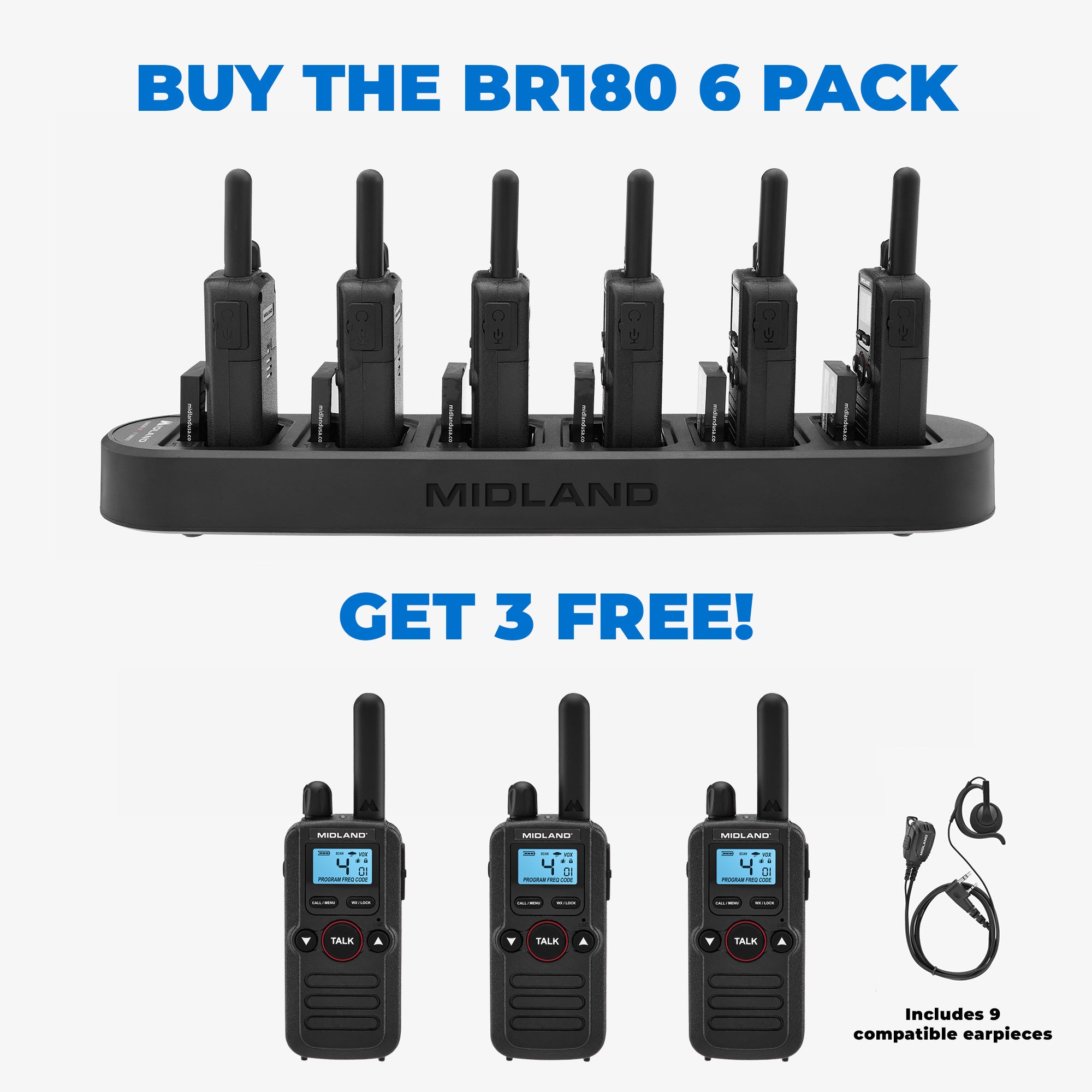 BR200 BizTalk Radio 6‑Pack + 2 FREE - BR200X6BONUS2