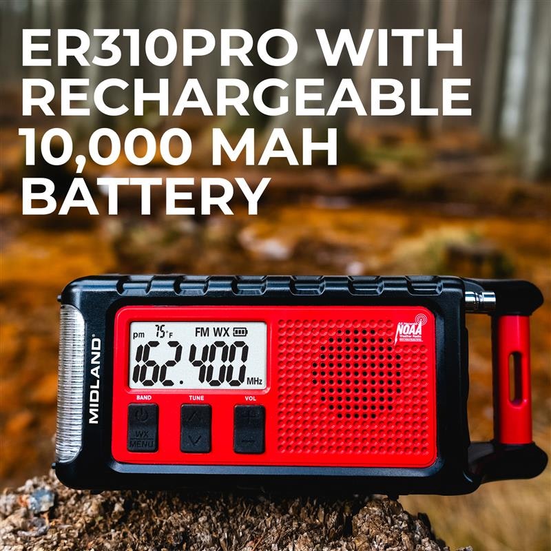 ER310PRO Portable Emergency Crank Radio with Power Bank - Image 9