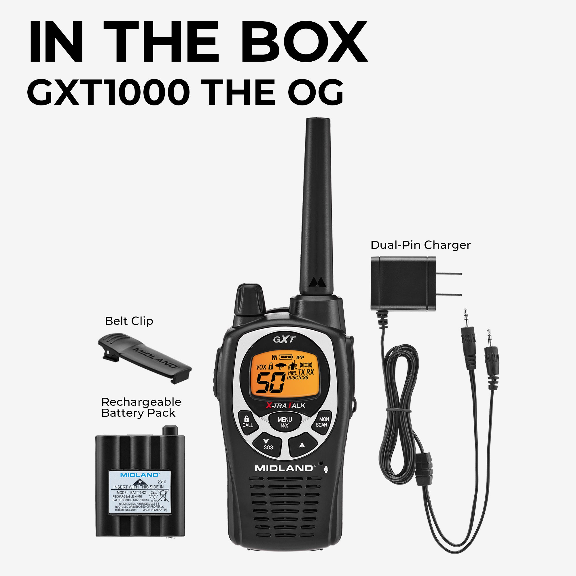 GXT1000 GMRS Walkie Talkie - GXT1000AZ - Image 3