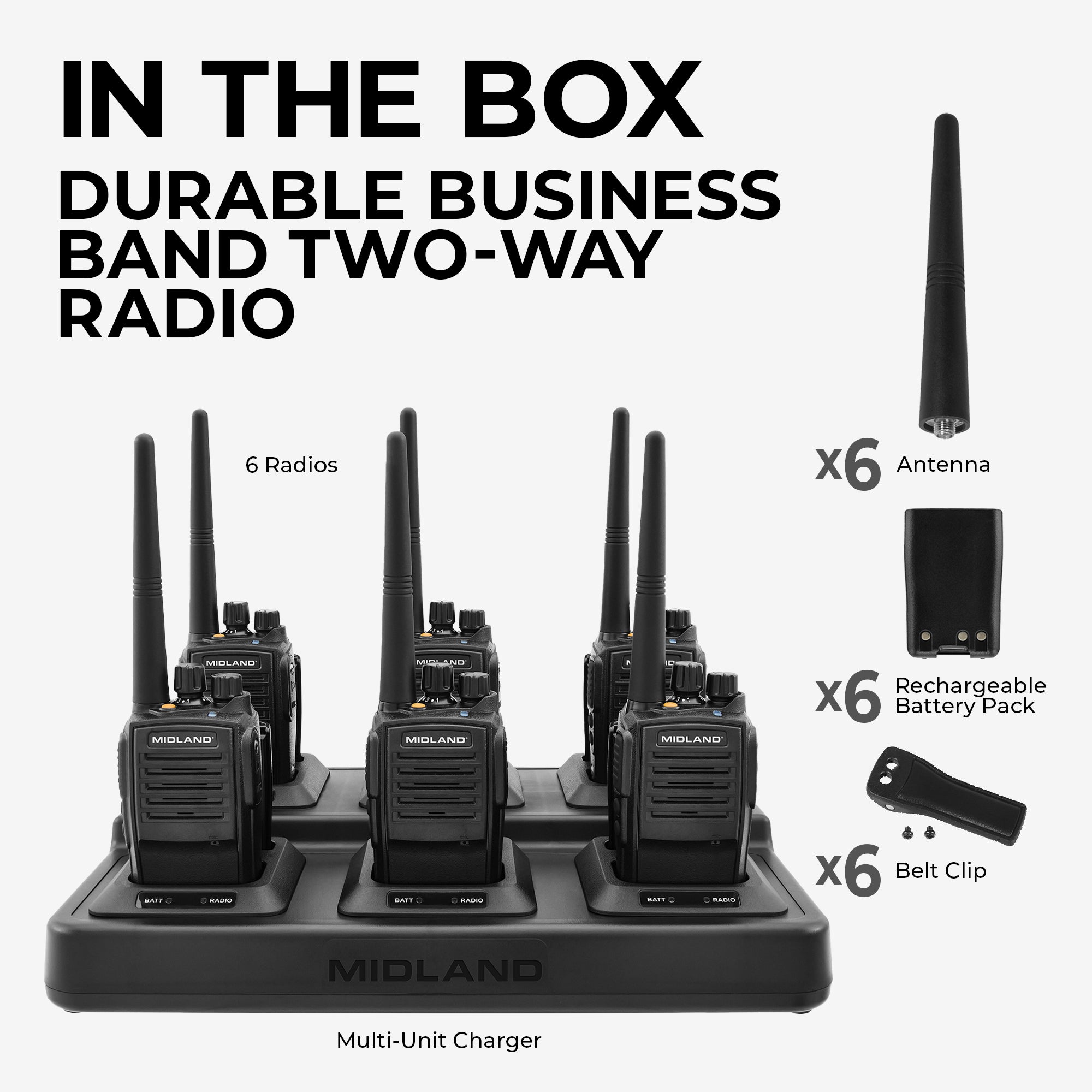 MB400 BizTalk Business Band Two‑Way Radio Bundle - MB400X6MC - Image 11