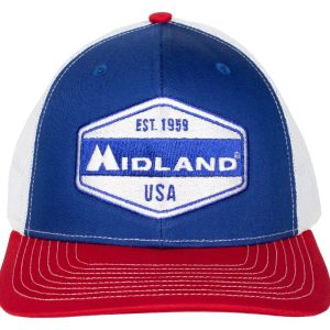 Midland Est. "1959" Crest Hat - Red, White, and Blue