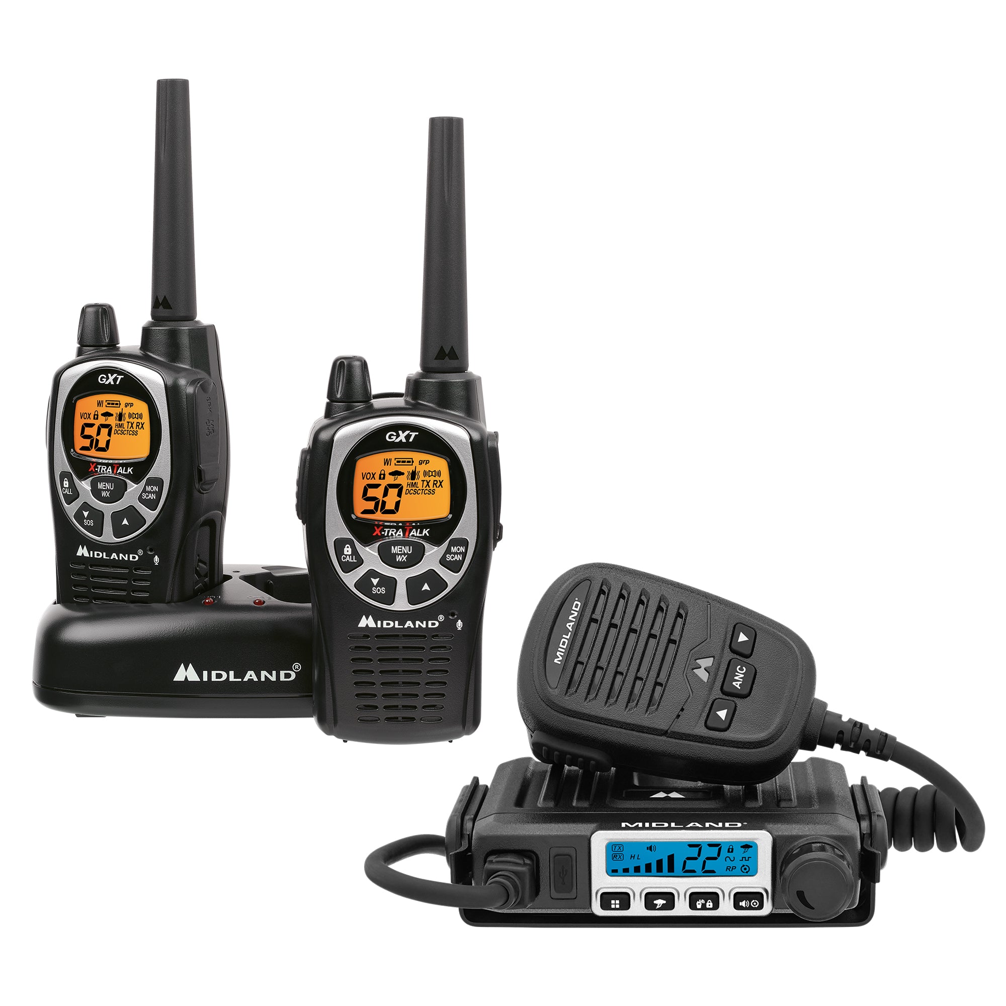 MXT115VP-GXT 15W MicroMobile GMRS Radio | Handheld Bundle