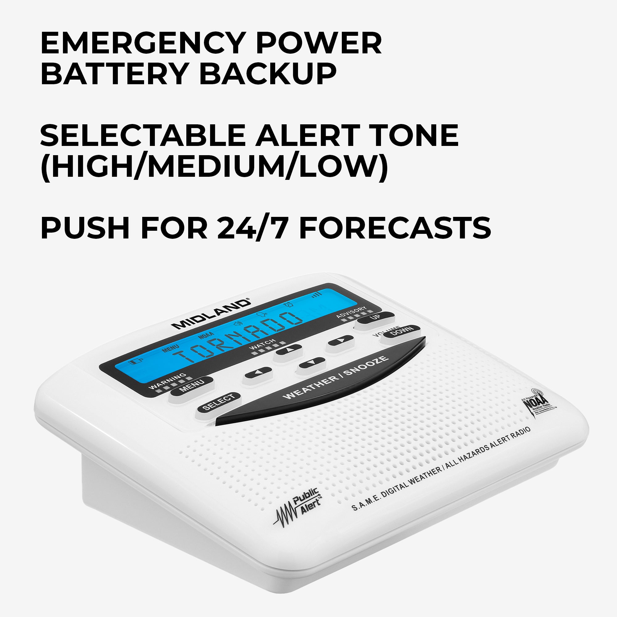 WR120 NOAA Weather and Emergency Alert Radio - Image 7